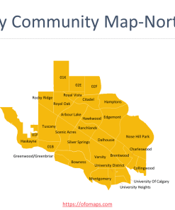 Calgary Community Map of 306 communities