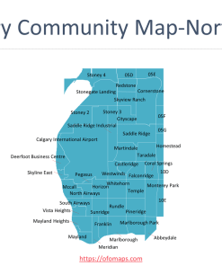 Calgary Community Map of 306 communities