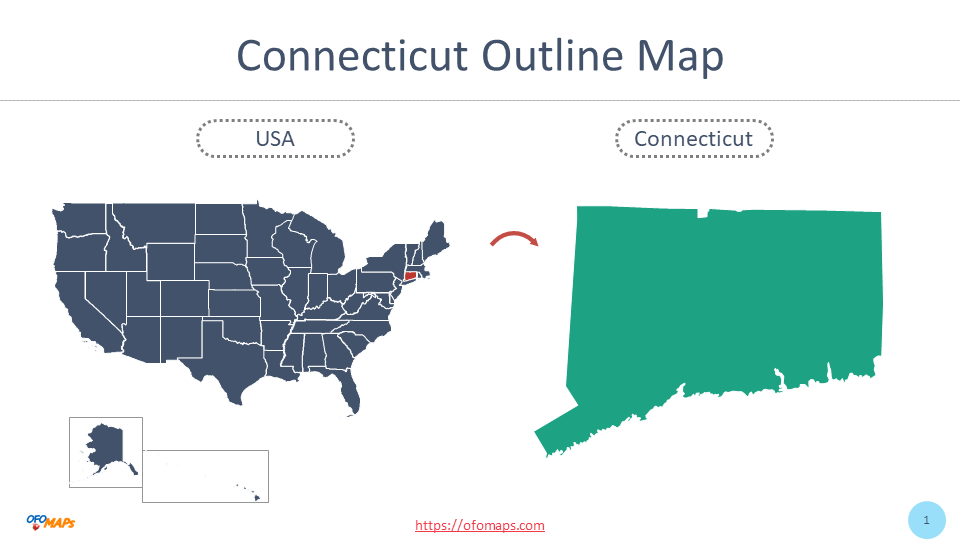 connecticut map